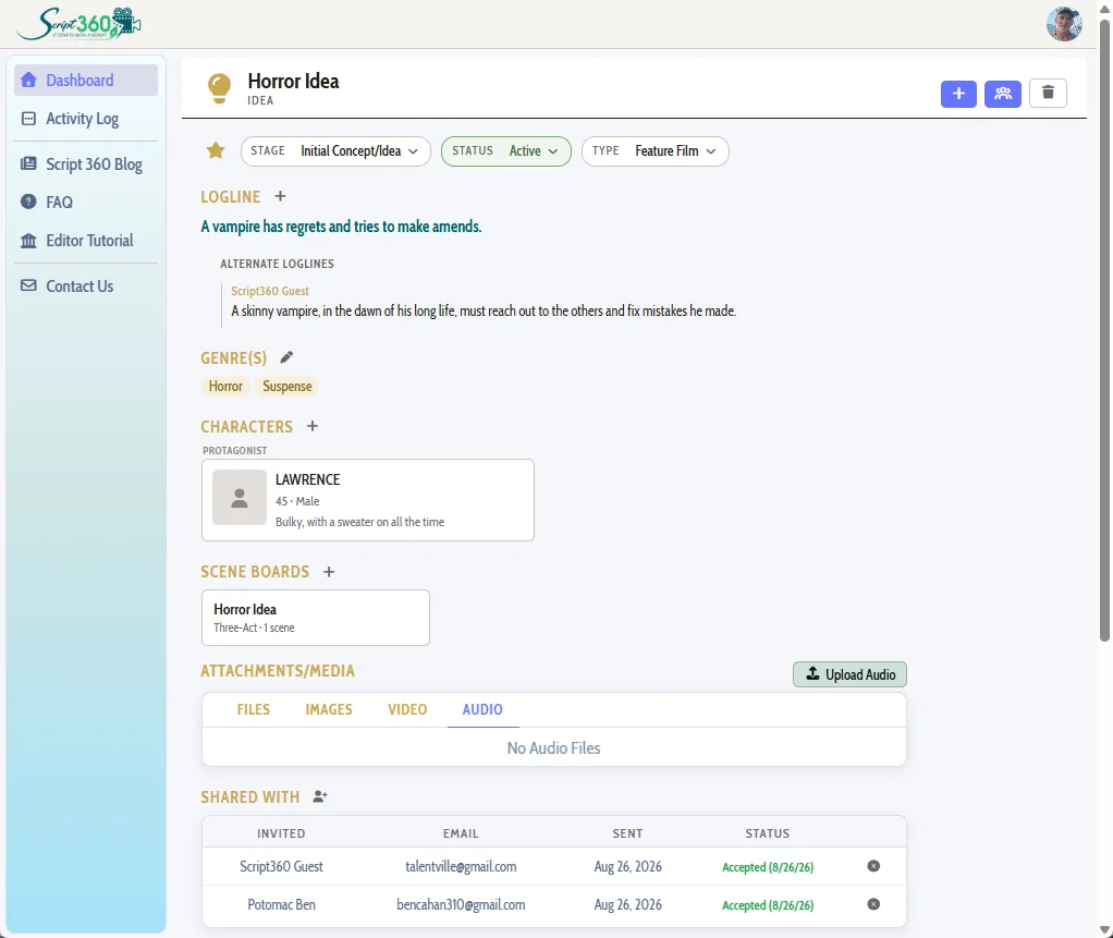 Script360 Idea Widget